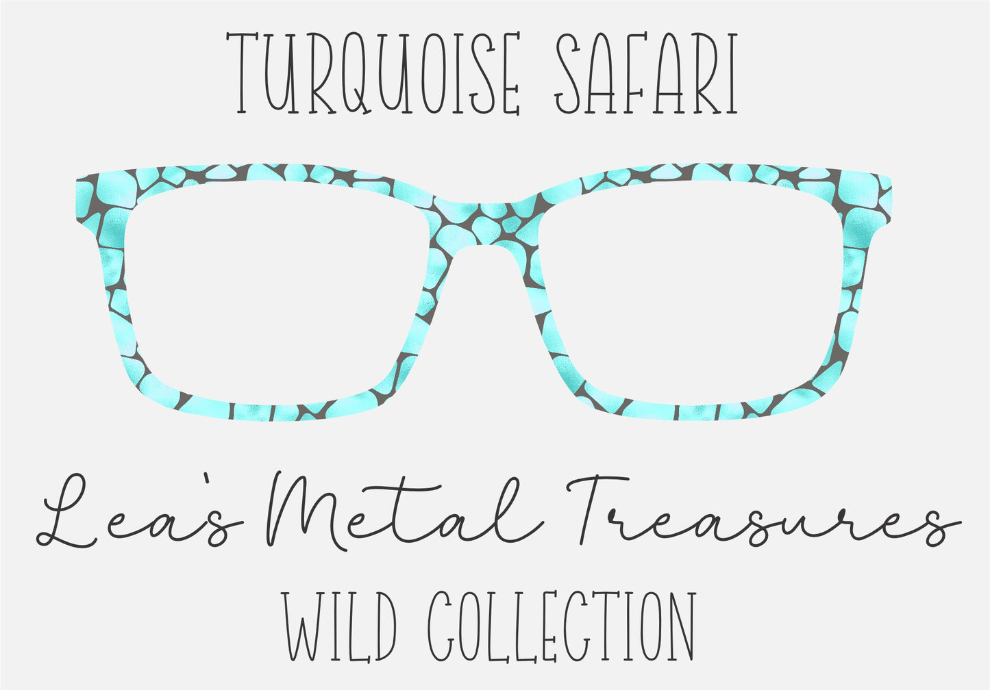 Turquoise Safari Eyewear Toppers COMES WITH MAGNETS
