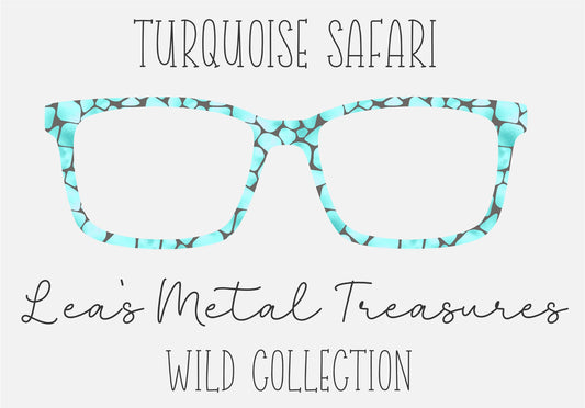 Turquoise Safari Eyewear Toppers COMES  WITH MAGNETS