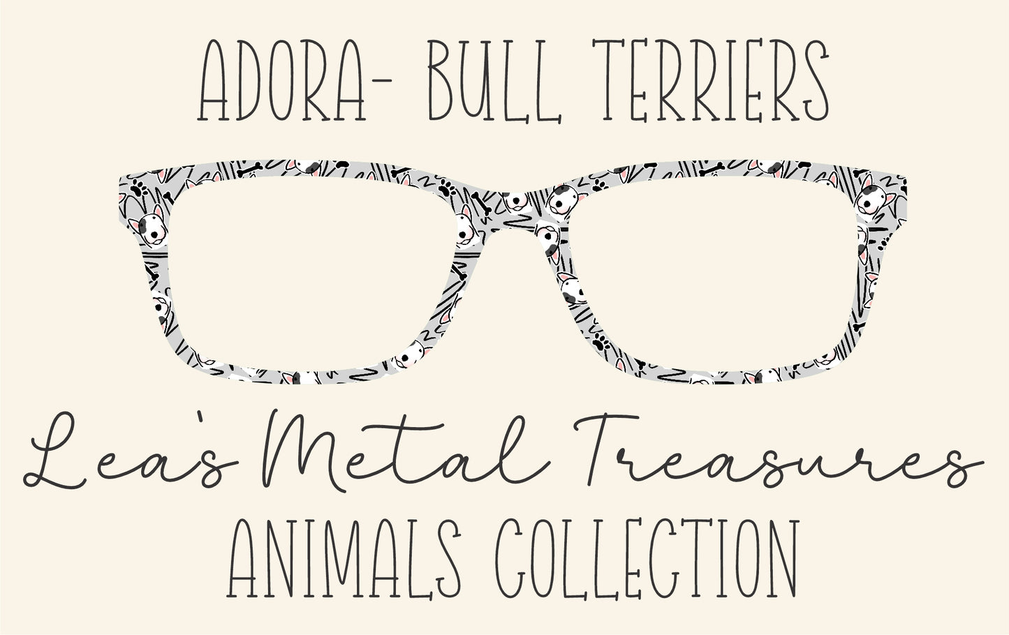 Adora-bull terriers Eyewear Frame Toppers COMES WITH MAGNETS