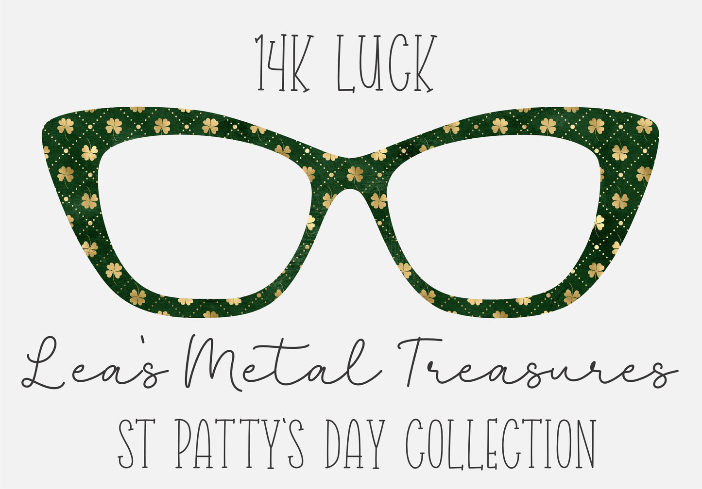 14k LUCK Eyewear Frame Toppers