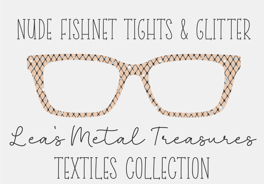 Nude fishnet tights glitter Eyewear Frame Toppers COMES WITH MAGNETS