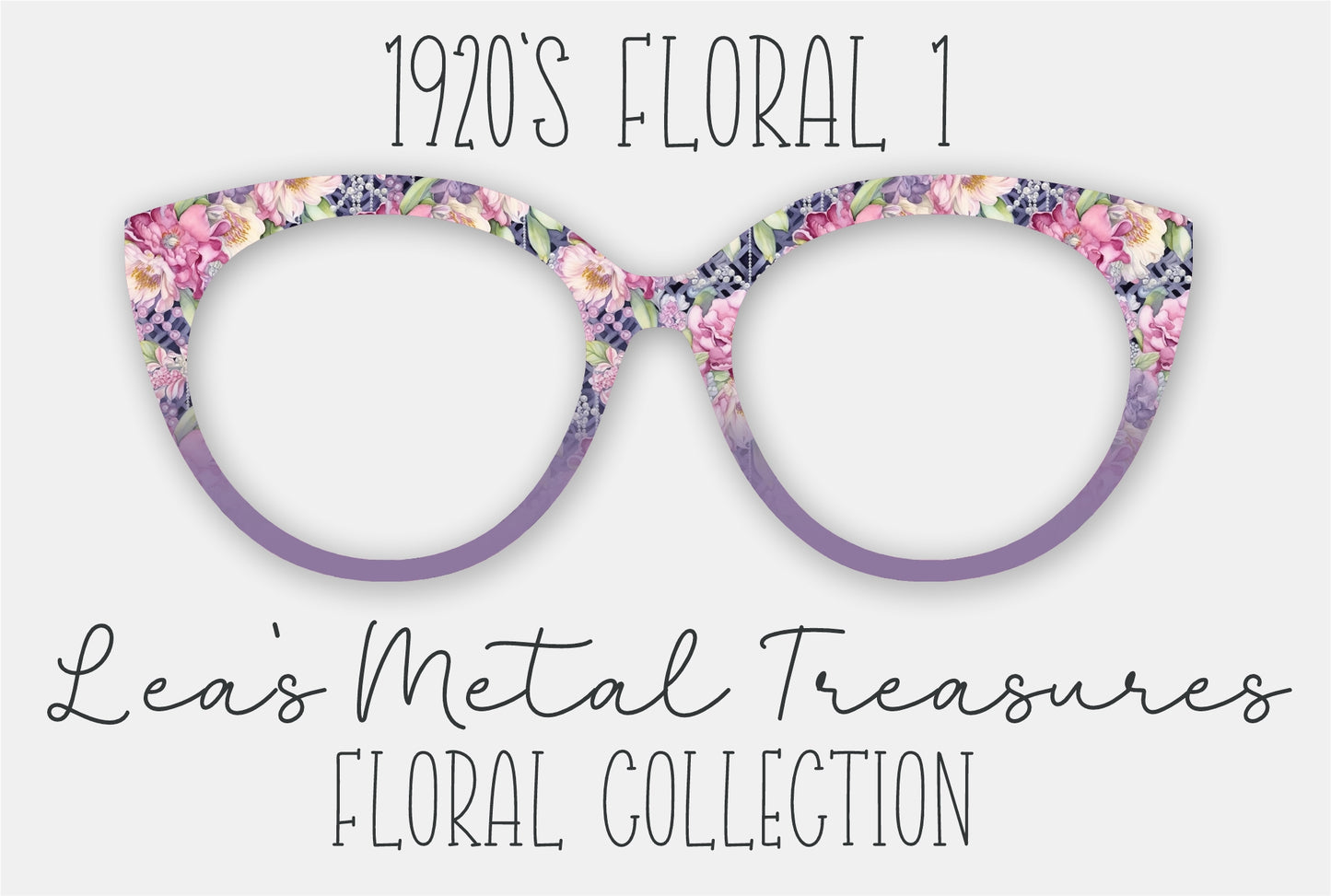 1920s Floral 1 Eyewear Frame Toppers