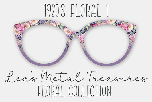 1920s Floral 1 Eyewear Frame Toppers
