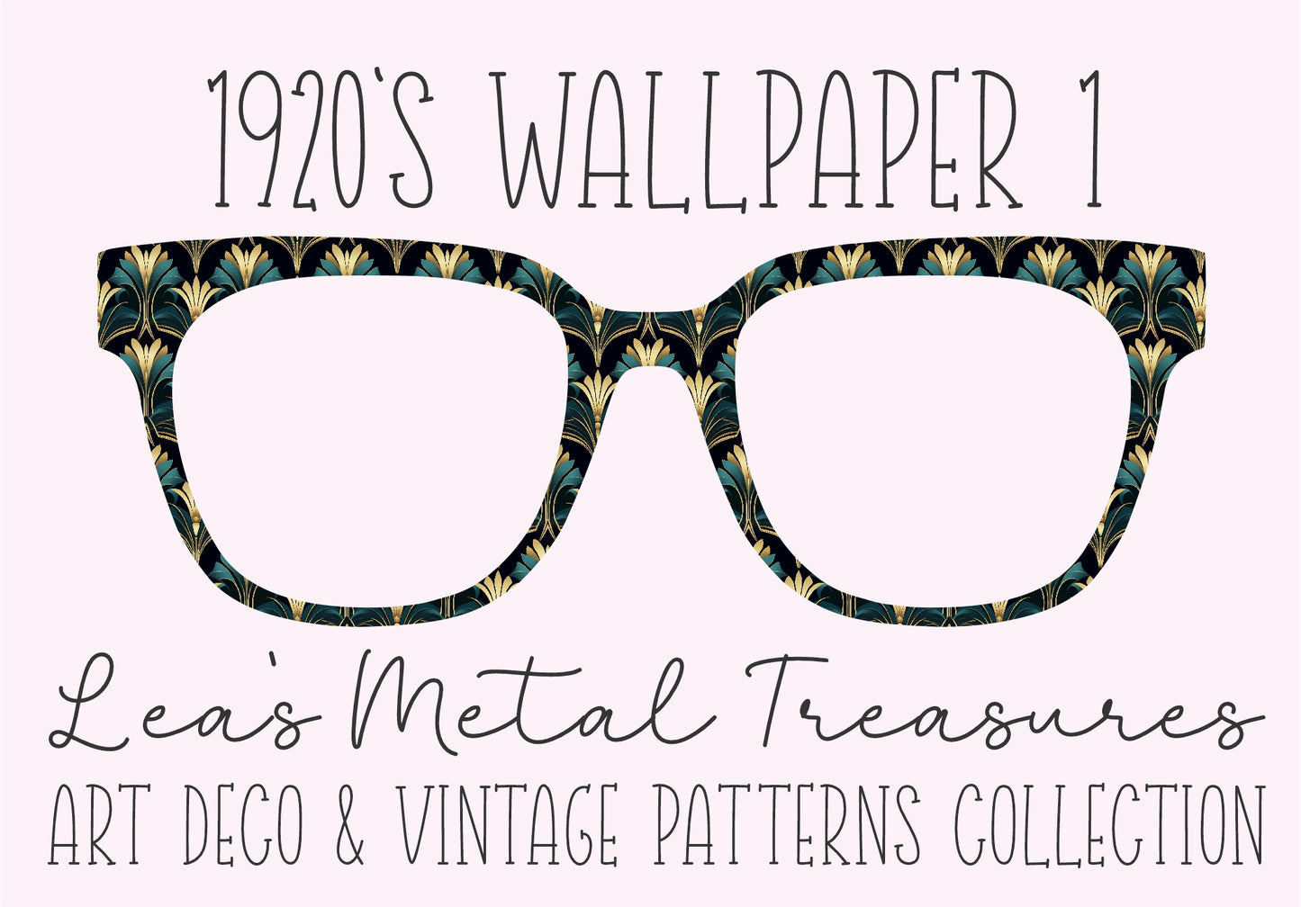 1920'S WALLPAPER 1 Eyewear Frame Toppers