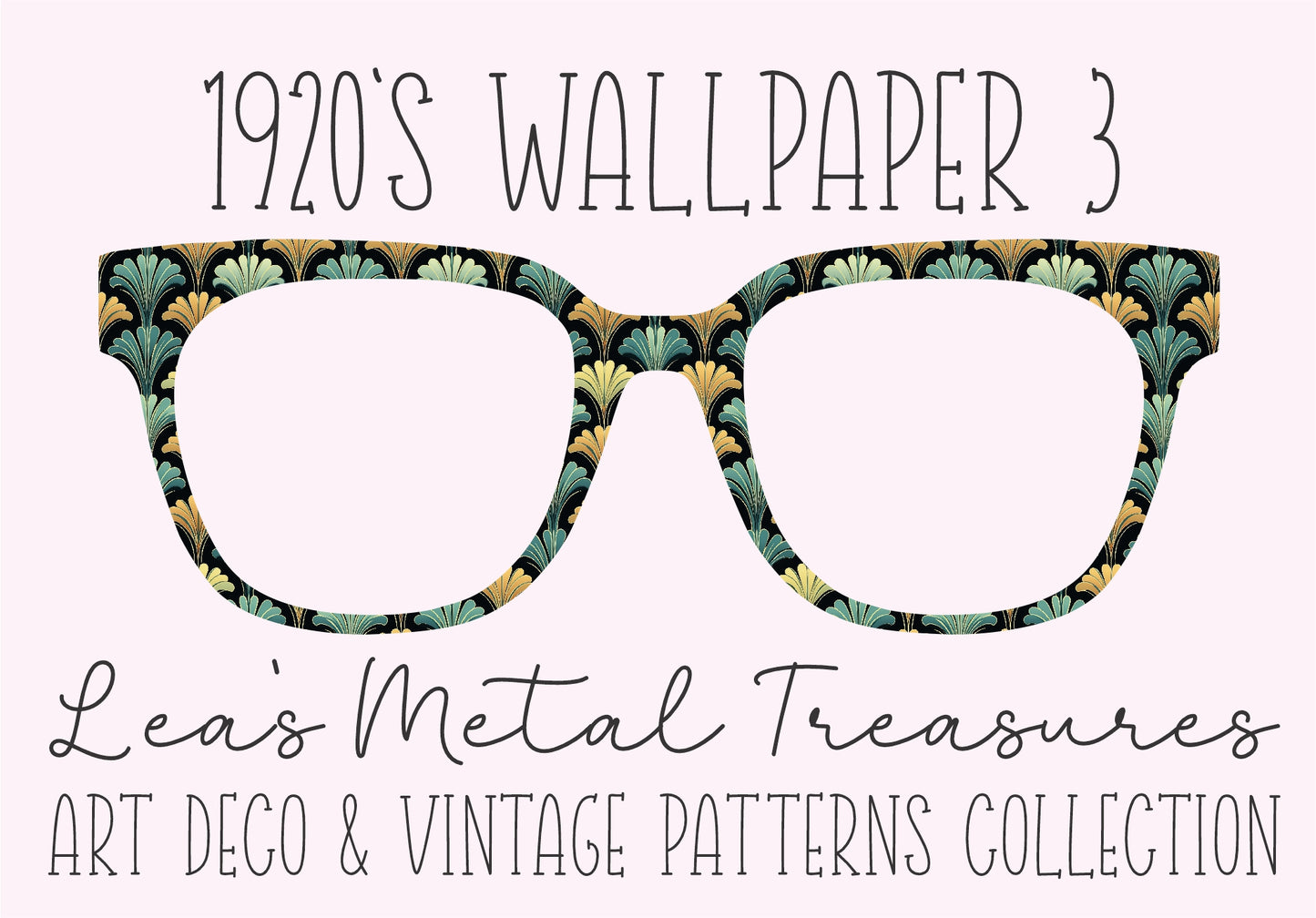 1920'S WALLPAPER 3 Eyewear Frame Toppers
