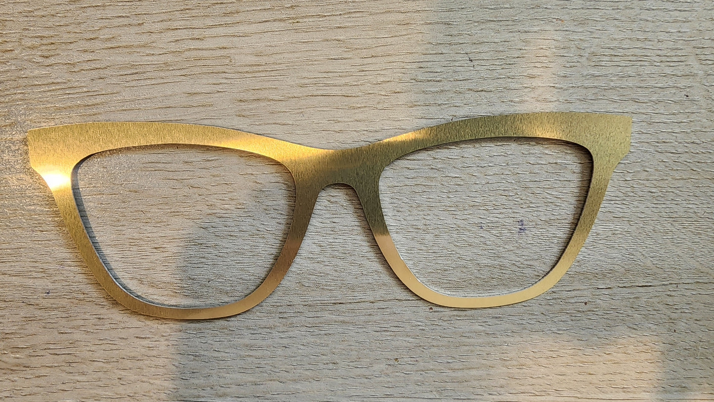 Satin Champagne Naked Collection - Eyeglasses Cover - Comes with Magnets