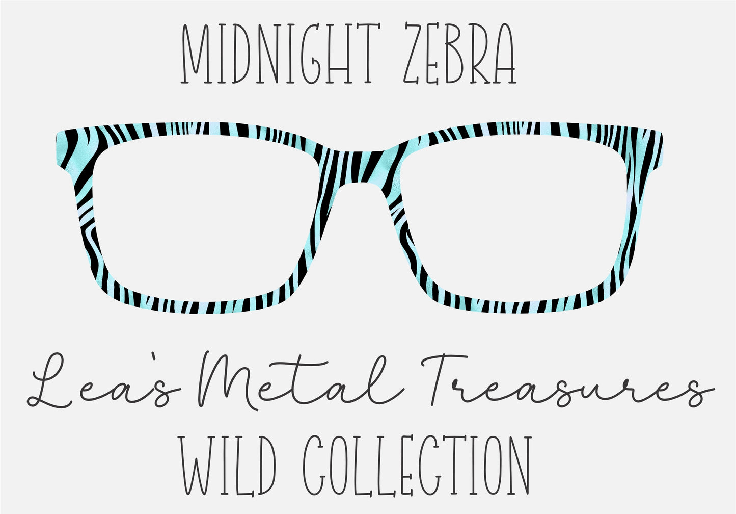Midnight Zebra Eyewear Toppers COMES WITH MAGNETS