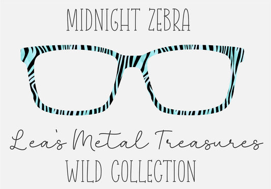 Midnight Zebra Eyewear Toppers COMES  WITH MAGNETS