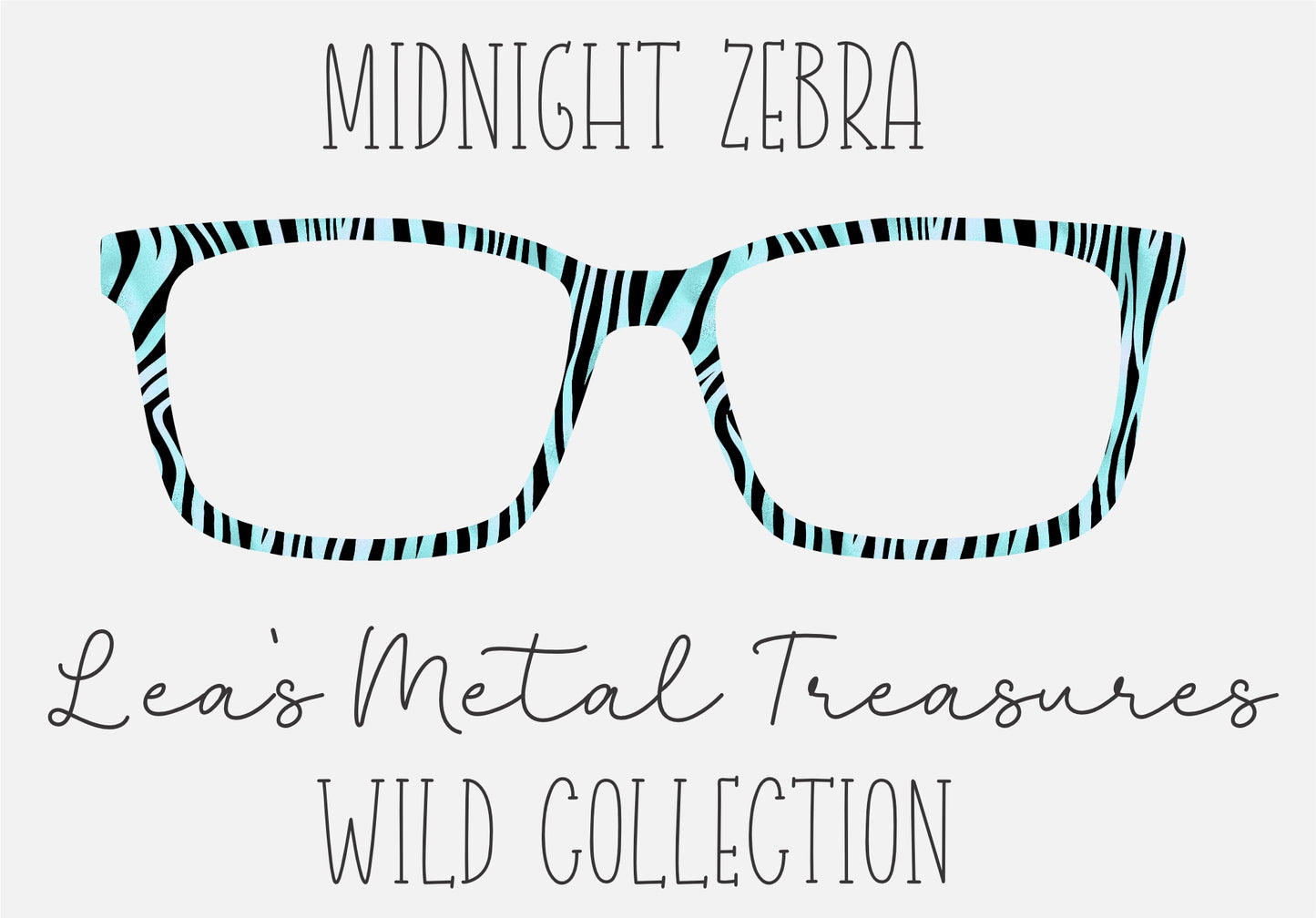 Midnight Zebra Eyewear Toppers COMES  WITH MAGNETS