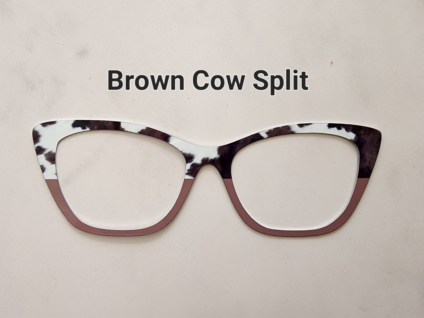 BROWN COW SPLIT Eyewear Frame Toppers COMES WITH MAGNETS