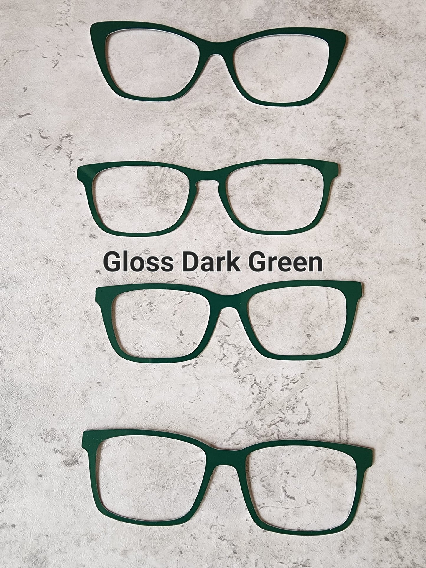 Gloss Dark Green Naked Collection - Eyeglasses Cover - Comes with Magnets