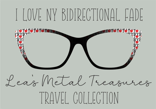 I Love NY bidirectional fade Eyewear TOPPER COMES WITH MAGNETS