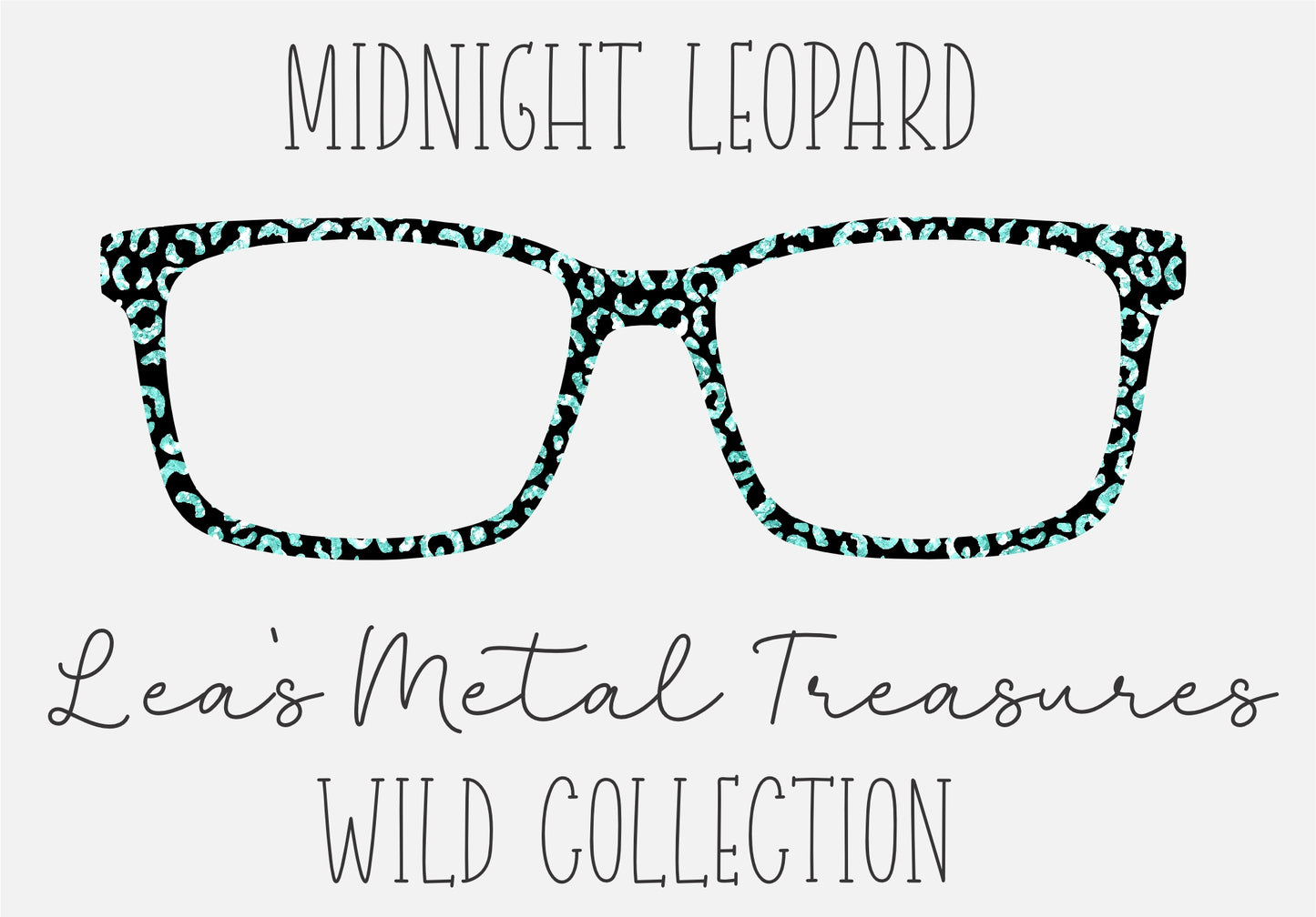 Midnight Leopard Eyewear Toppers COMES WITH MAGNETS