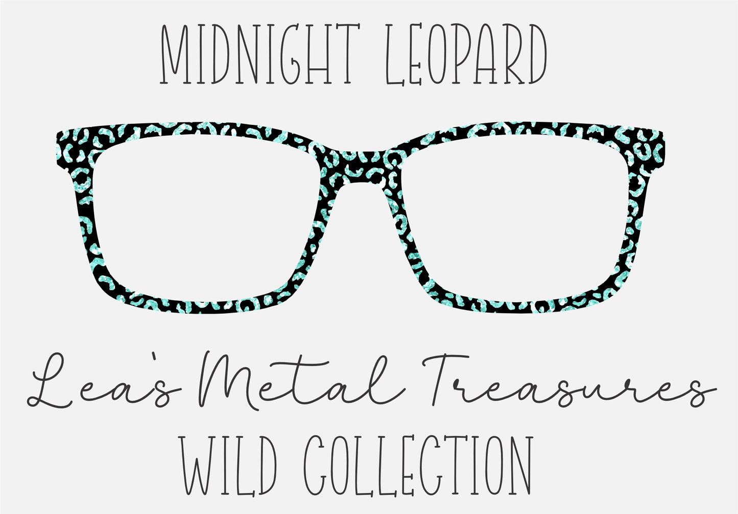 Midnight Leopard Eyewear Toppers COMES  WITH MAGNETS