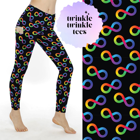 Autism Neurodiversity Full Length Pocket Leggings