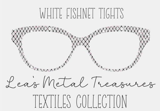 White fishnet tights Eyewear Frame Toppers COMES WITH MAGNETS
