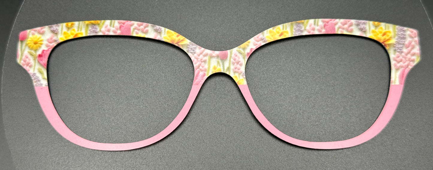 Springy Floral Split Eyewear Frame Topper