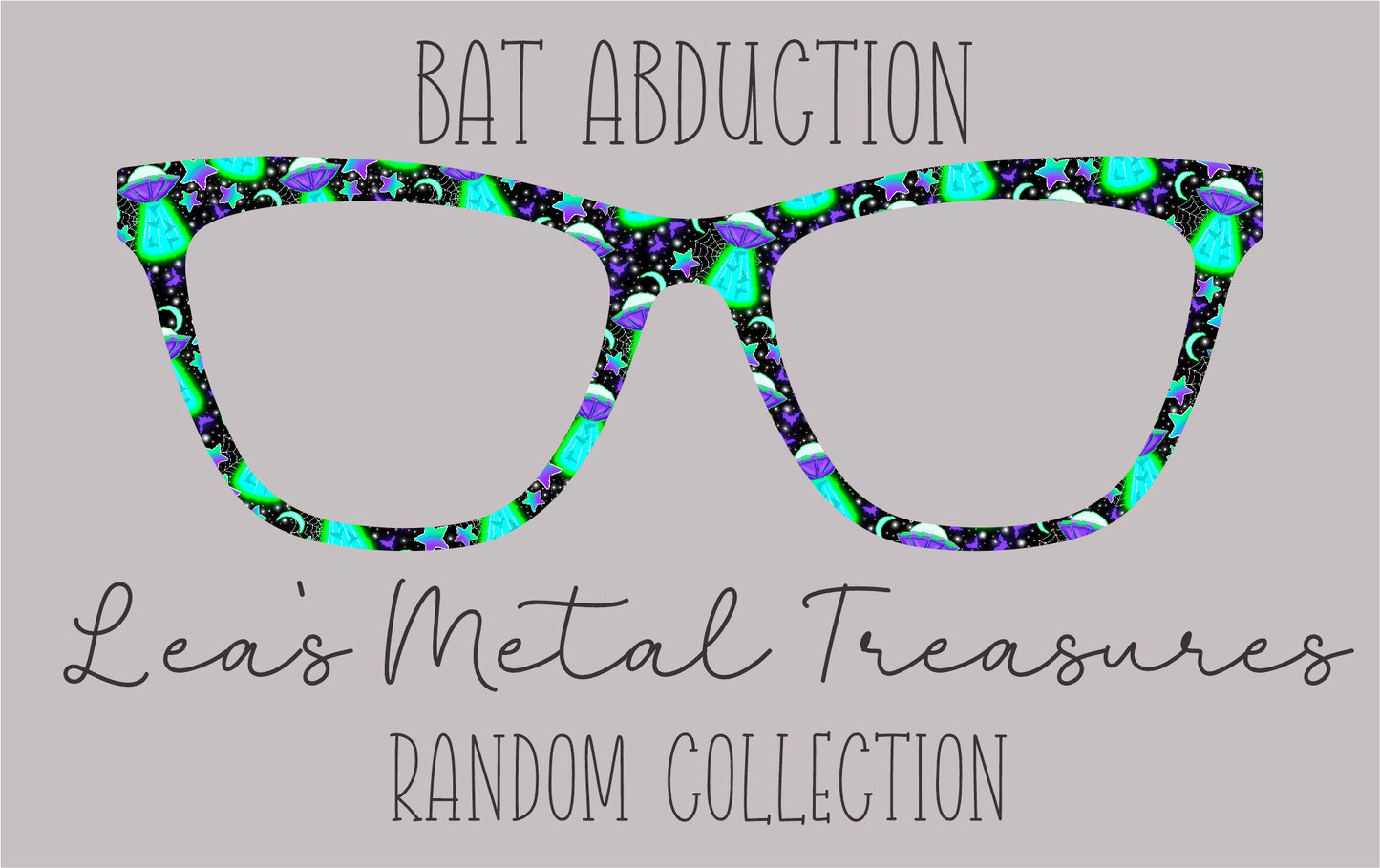 Bat Abduction Eyewear Frame Toppers COMES WITH MAGNETS 🧲