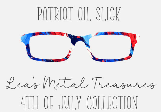 Patriot Oil Slick Frame Toppers COMES WITH MAGNETS