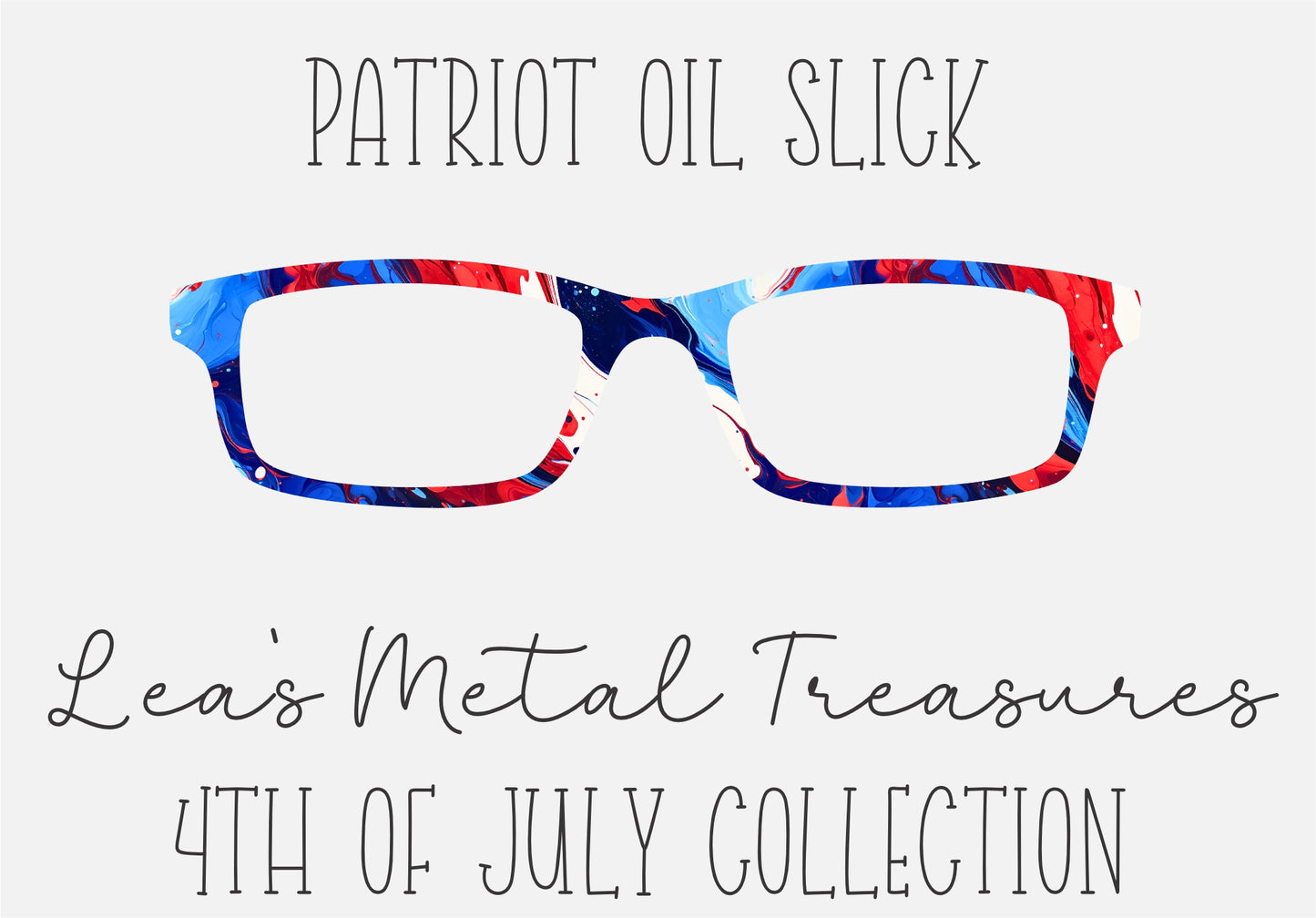 Patriot Oil Slick Frame Toppers