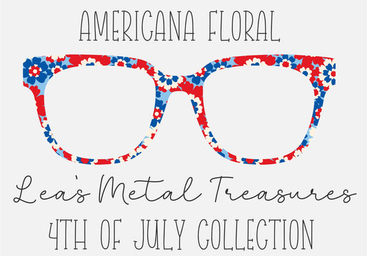 Americana Floral Eyewear Frame Toppers COMES WITH MAGNETS
