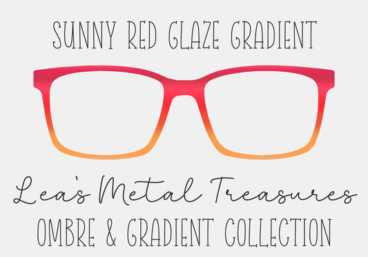 Sunny Red Glaze Gradient Eyewear TOPPER COMES WITH MAGNETS