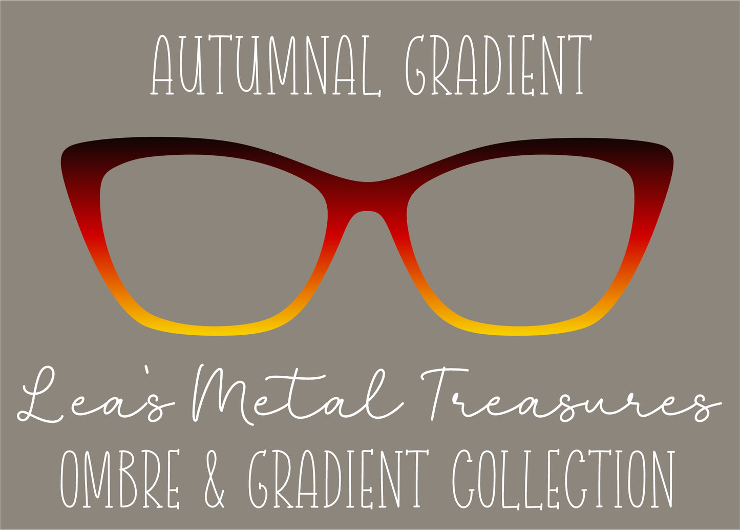 Autumnal Gradient Eyewear Frame Toppers COMES WITH MAGNETS