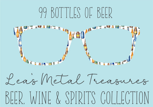 99 BOTTLES OF BEER Eyewear Frame Toppers COMES WITH MAGNETS