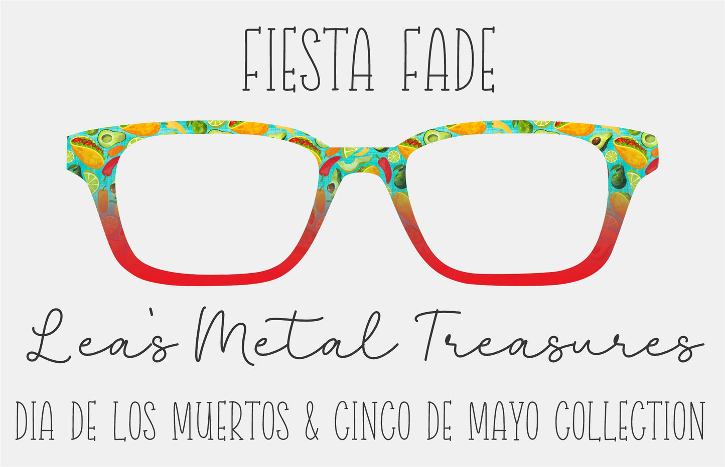 Fiesta Fade Eyewear Frame Toppers COMES WITH MAGNETS