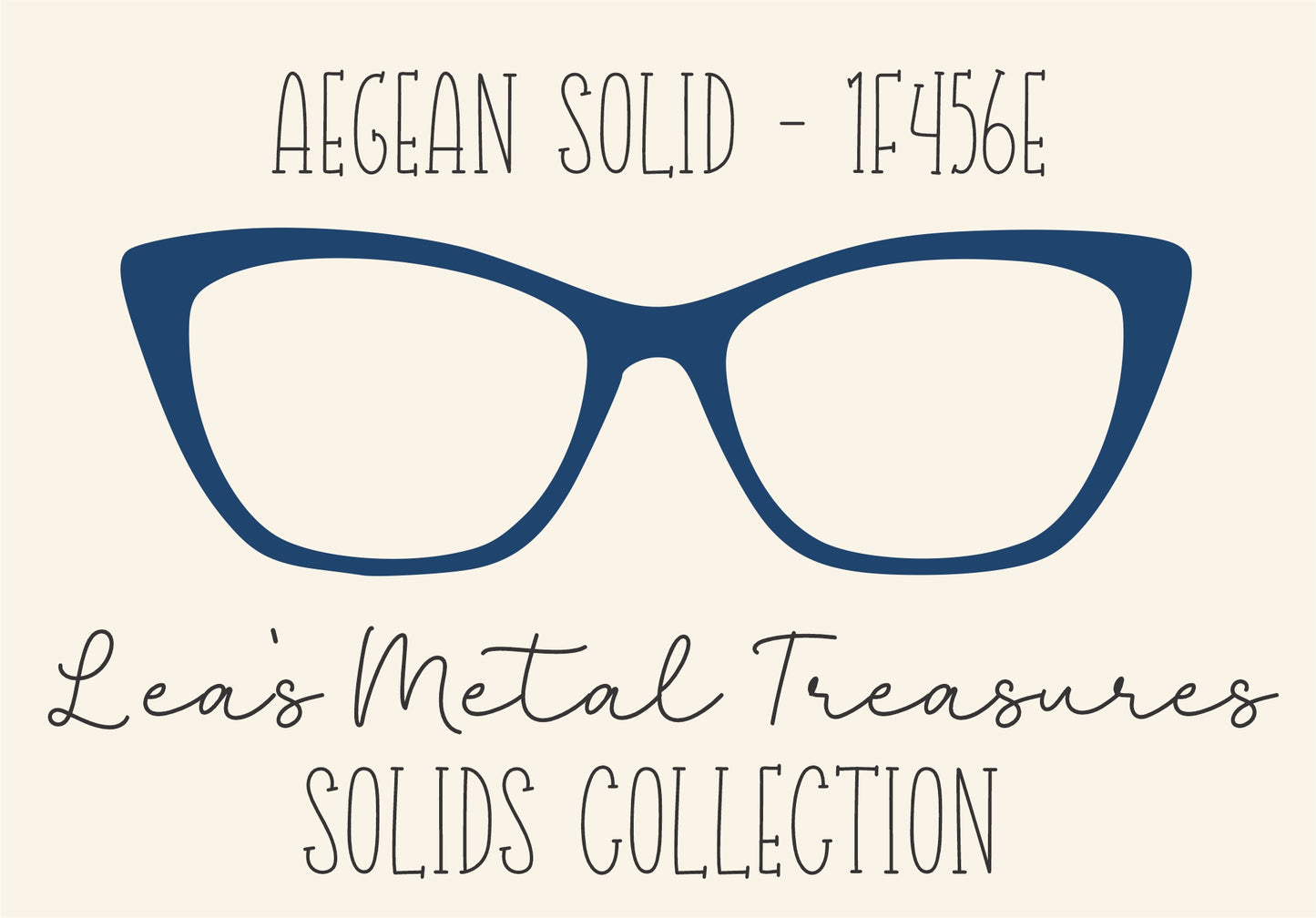 AEGEAN SOLID 1F456E Eyewear Frame Toppers COMES WITH MAGNETS