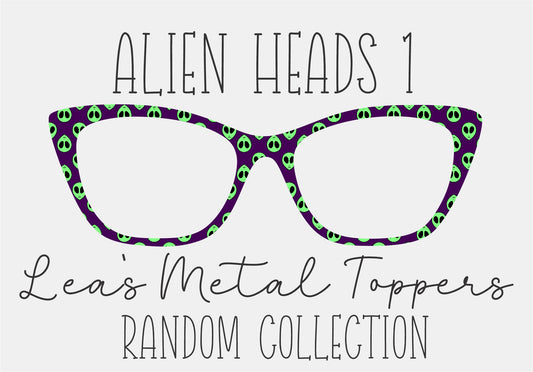 ALIEN HEADS 1 Eyewear Frame Toppers COMES WITH MAGNETS