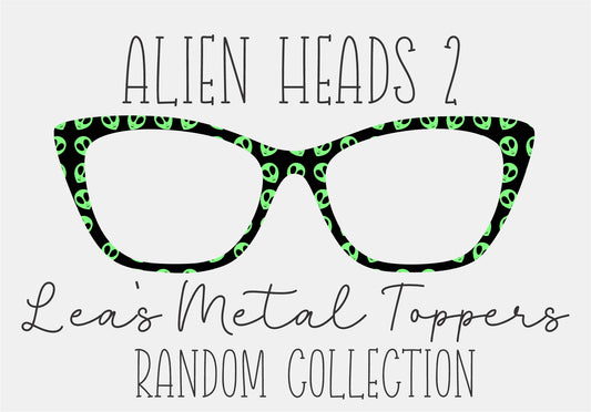 ALIEN HEADS 2 Eyewear Frame Toppers COMES WITH MAGNETS
