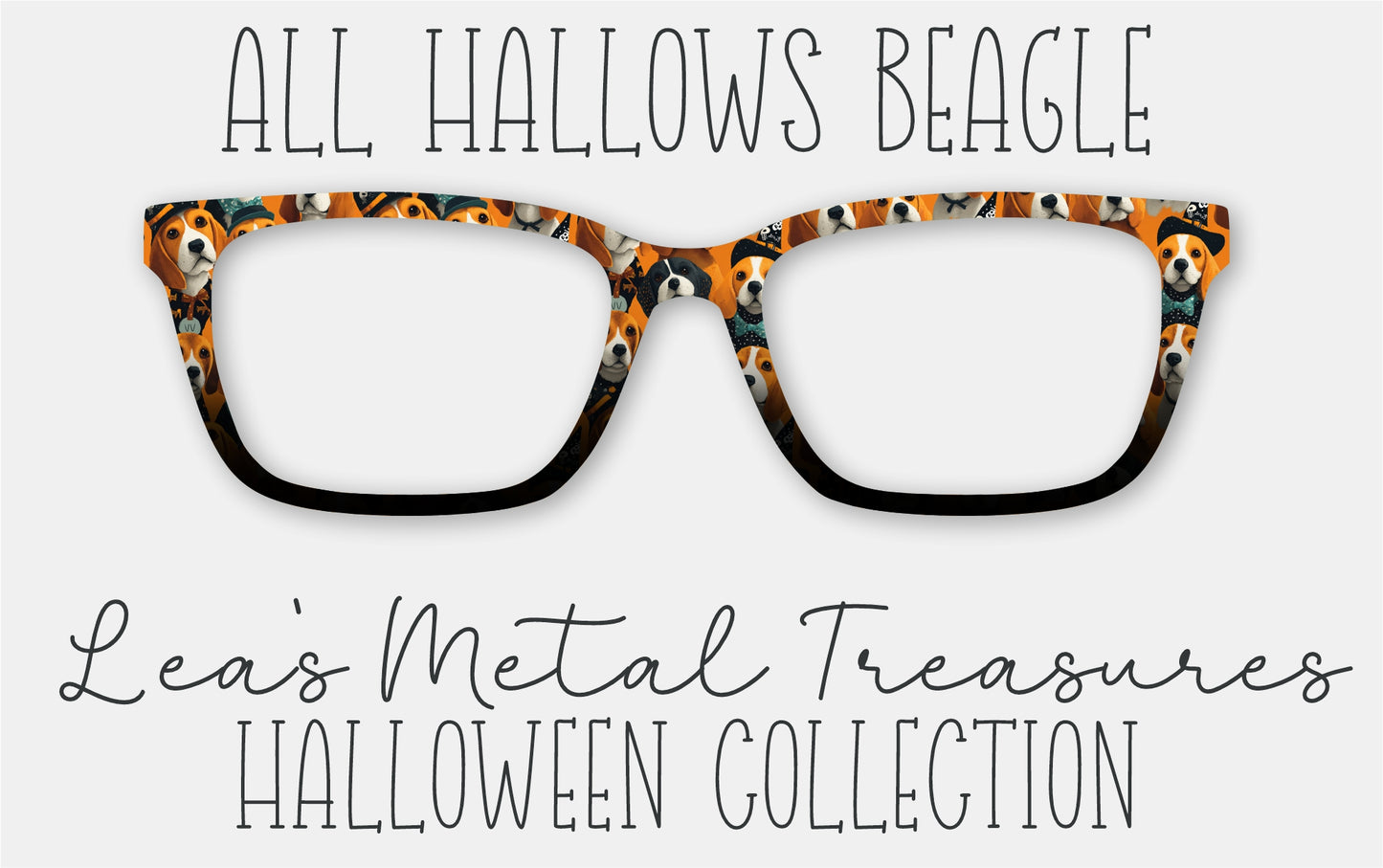 All Hallows Beagle Eyewear Frame Toppers