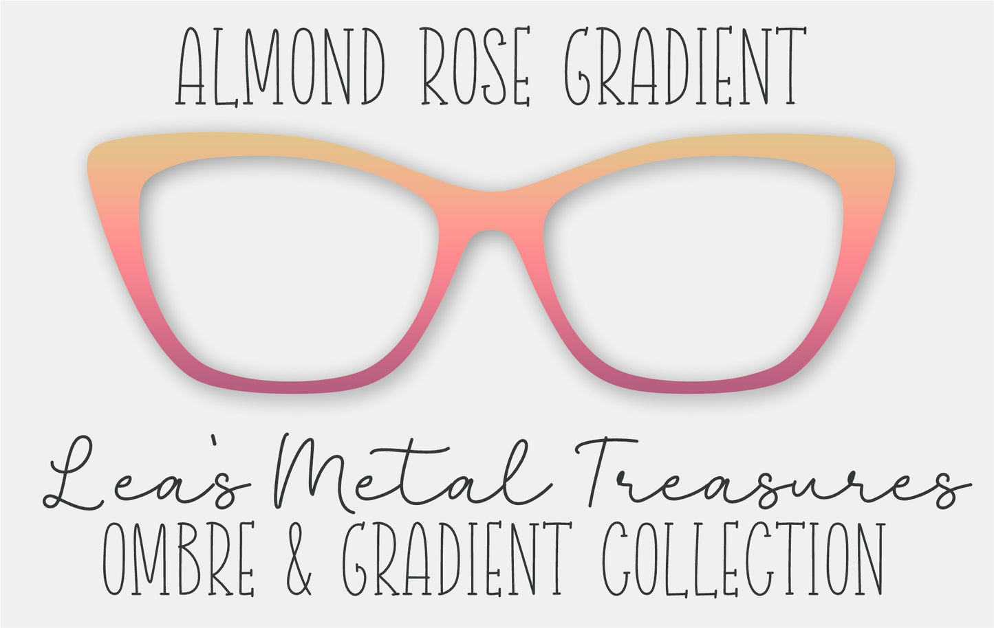 Almond Rose Gradient Eyewear Frame Toppers
