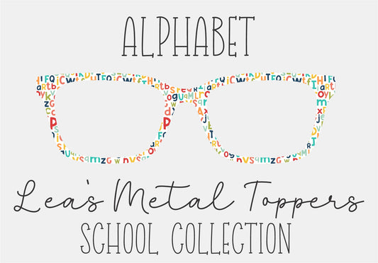 ALPHABET Eyewear Frame Toppers COMES WITH MAGNETS
