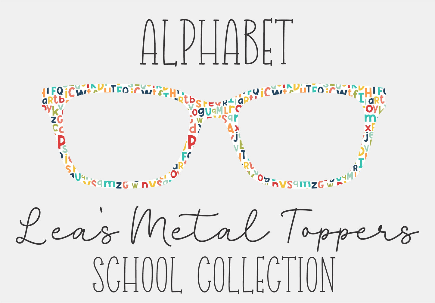 ALPHABET Eyewear Frame Toppers COMES WITH MAGNETS