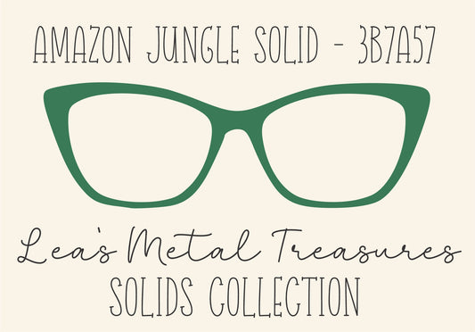 AMAZON JUNGLE SOLID 3B7A57 Eyewear Frame Toppers COMES WITH MAGNETS