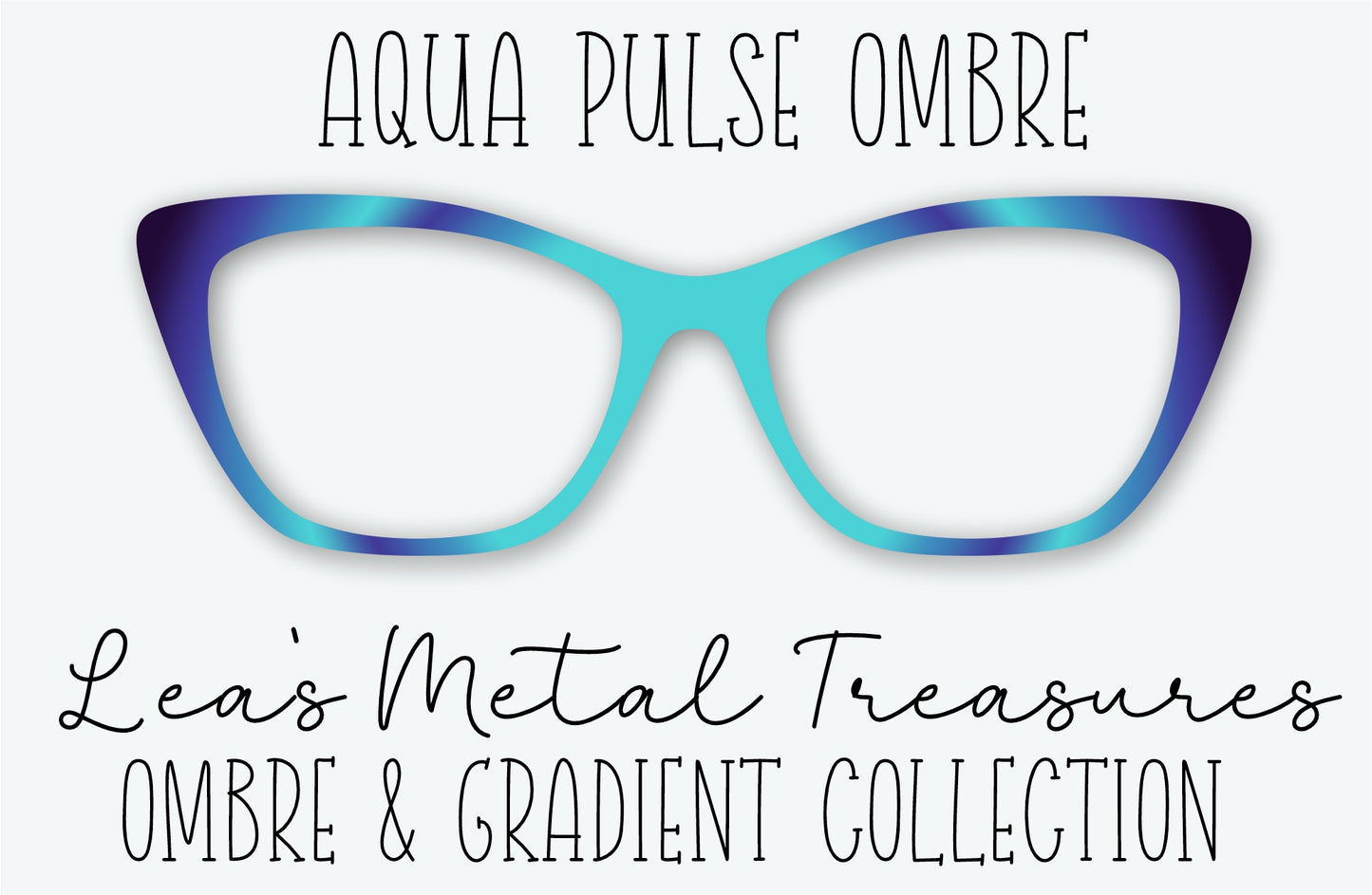 Aqua Pulse Ombre Eyewear Frame Toppers • Subscription Box Semi Exclusive COMING JUNE 2026