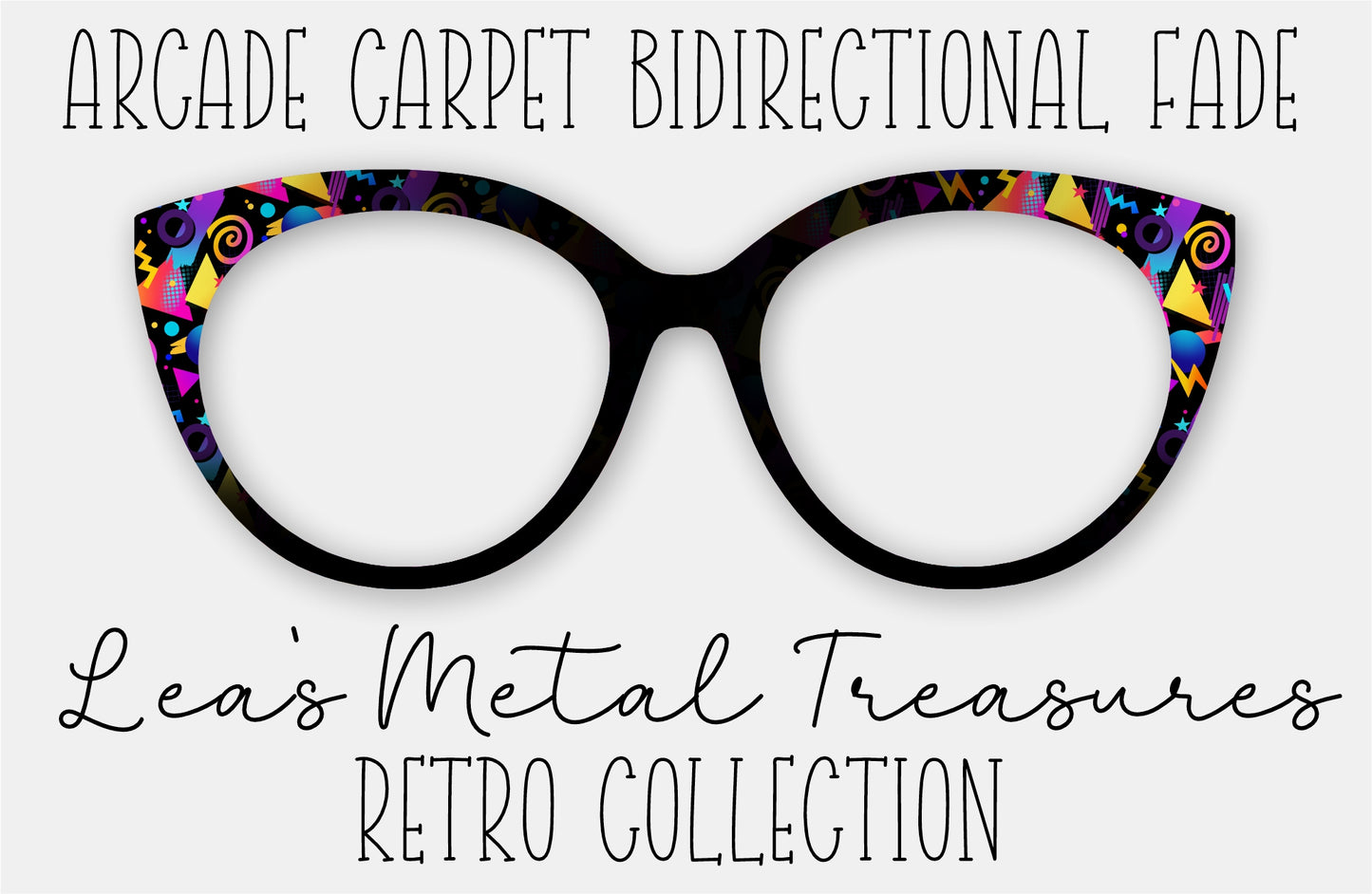Arcade Carpet BiDirectional Fade Eyewear Frame Toppers