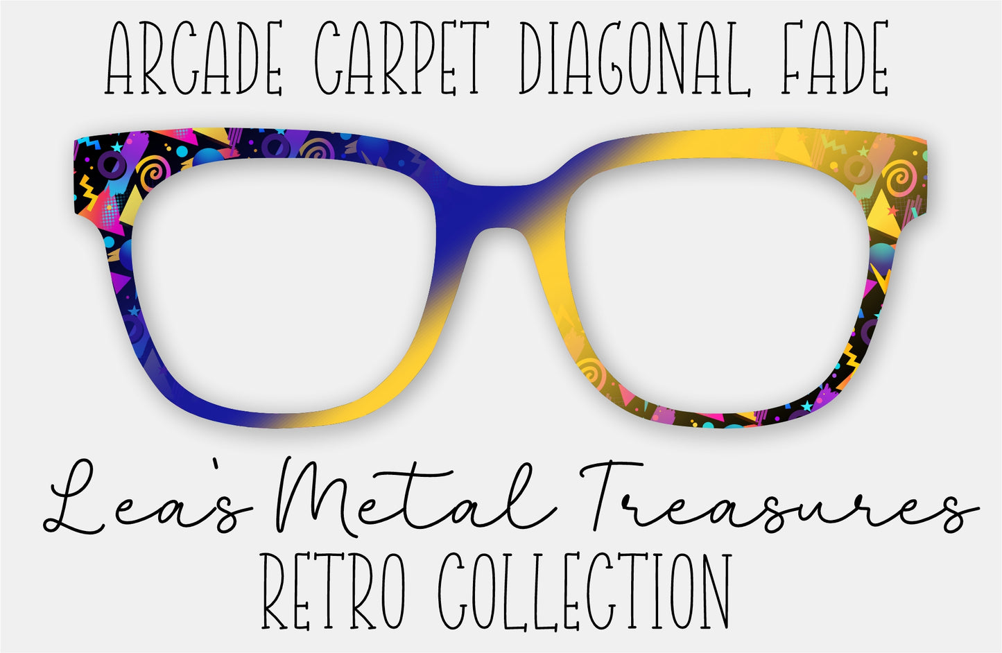 Arcade Carpet Diagonal Fade Eyewear Frame Toppers