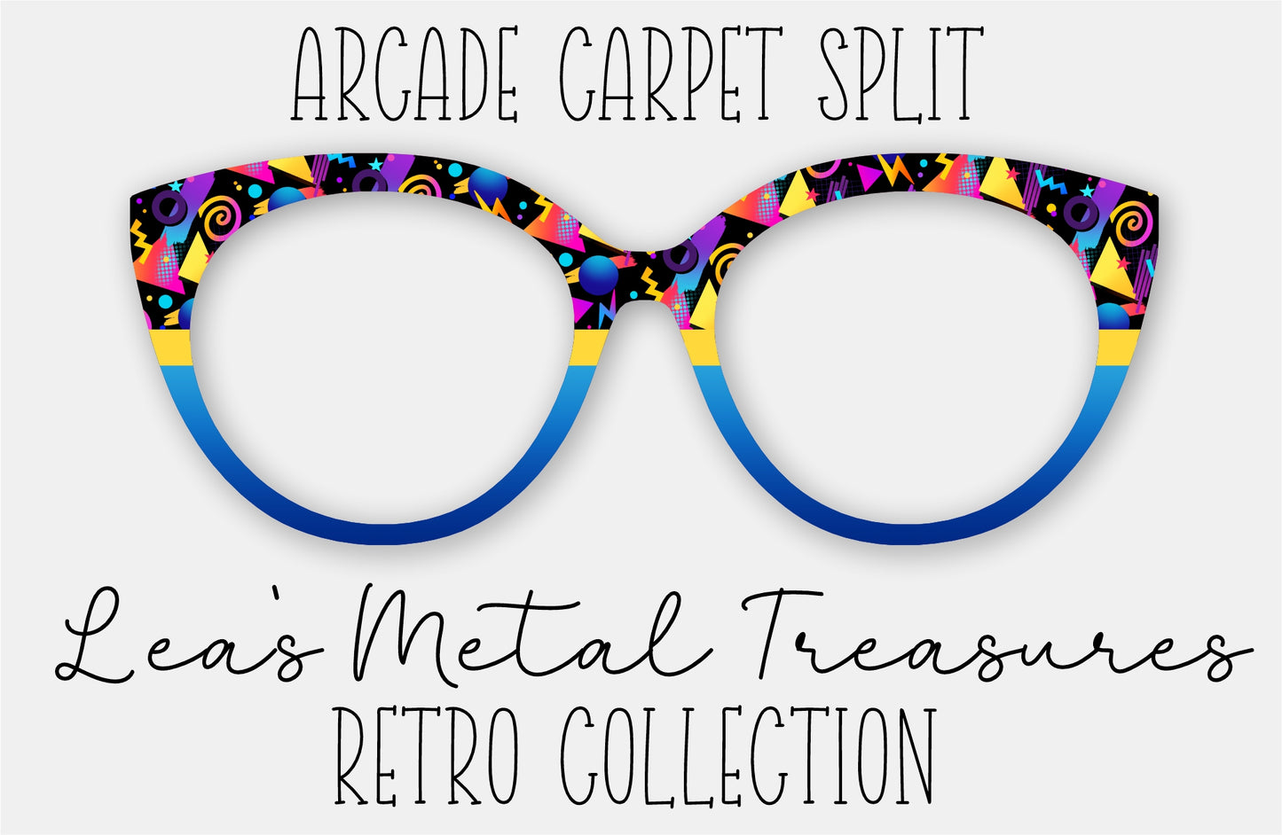 Arcade Carpet Split Eyewear Frame Toppers