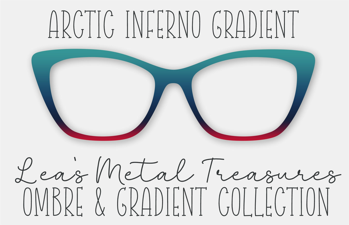 ARCTIC INFERNO GRADIENT Eyewear Frame Toppers