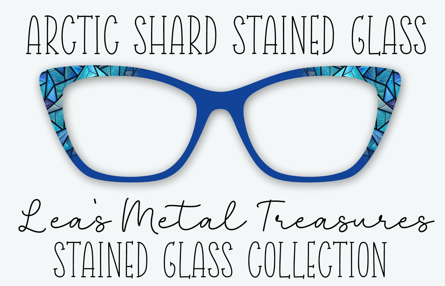 ARCTIC SHARD STAINED GLASS Eyewear Frame Toppers