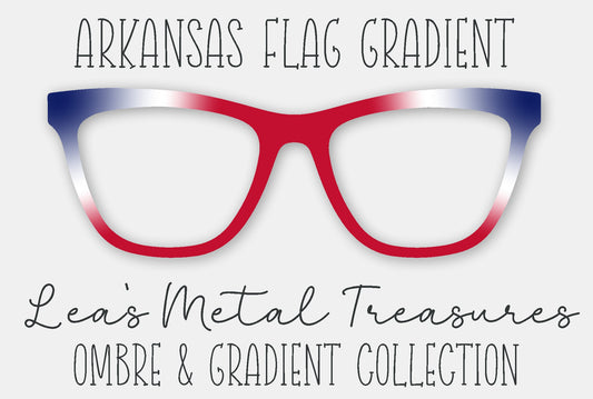 Arkansas Flag Gradient Eyewear Frame Toppers