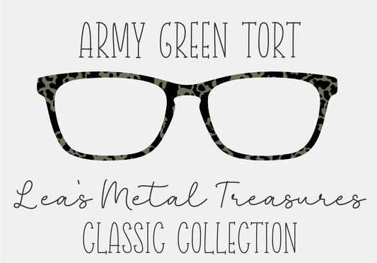 ARMY GREEN TORT Eyewear Frame Toppers COMES WITH MAGNETS