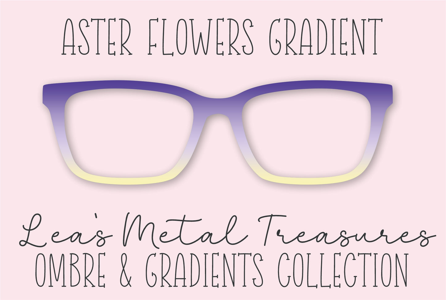 Aster Flowers Gradient Eyewear Frame Toppers