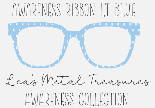 AWARENESS RIBBON LT BLUE Eyewear Frame Toppers COMES WITH MAGNETS