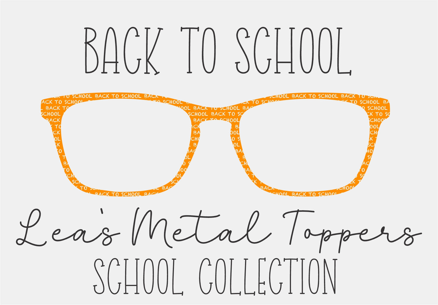 BACK TO SCHOOL Eyewear Frame Toppers COMES WITH MAGNETS