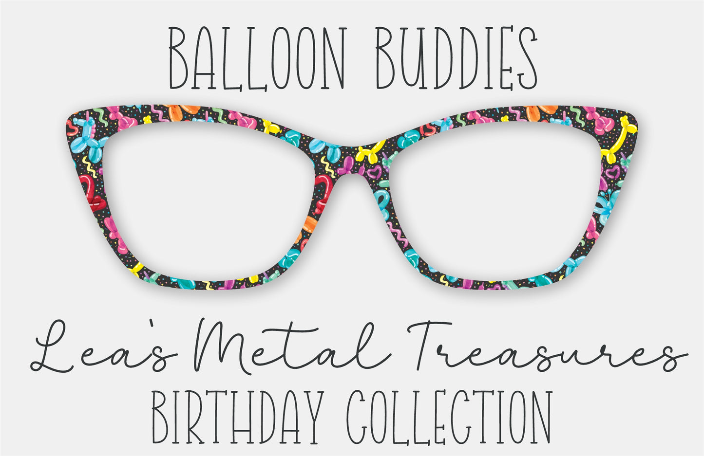 Balloon Buddies Eyewear Frame Toppers COMES WITH MAGNETS