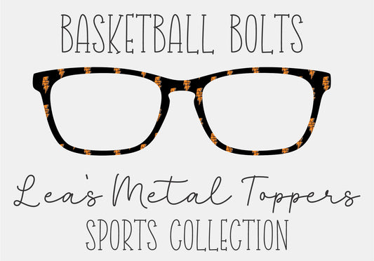 BASKETBALL BOLTS Eyewear Frame Toppers COMES WITH MAGNETS